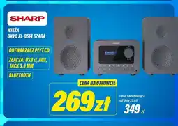 RTV EURO AGD Wieża SHARP OKYO XL-B514 Szara oferta