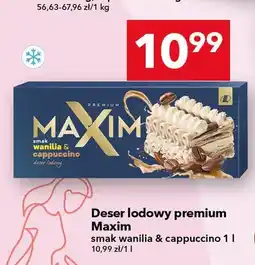 Lewiatan Deser lodowy premium Maxim smak wanilia & cappuccino oferta
