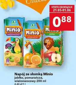 Lewiatan Napój ze słomką Minio pomarańcza oferta