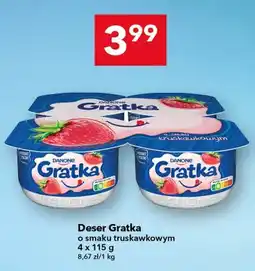 Lewiatan Deser Danone Gratka o smaku truskawkowym 4-pak oferta