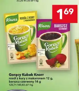 Lewiatan Gorący Kubek rosół z kury z makaronem Knorr oferta
