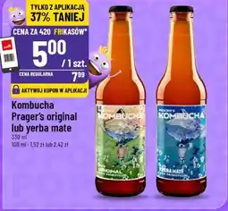 Polomarket Kombucha Prager's original lub yerba mate oferta
