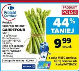 Carrefour Carrefour Polskie szparagi zielone oferta