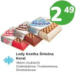 Limonka Lody Kostka Śnieżna Koral oferta