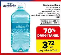 Carrefour Ustronianka Woda źródlana oferta