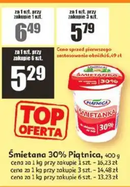 Auchan Piątnica Śmietana 30% oferta