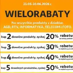 Auchan Produkty z działów AGD RTV Informatyka Telecom i Foto oferta