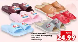 Kaufland Kapcie damskie lub Klapki z dedykacją oferta