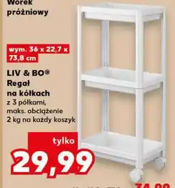 Kaufland Liv & Bo Regał na kółkach oferta