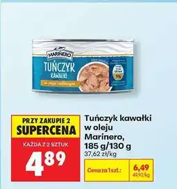 Biedronka Tuńczyk kawałki w oleju Marinero, 185 g/130 g oferta