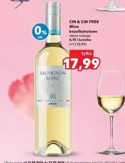 Kaufland CIN & CIN FREE Wino bezalkoholowe oferta
