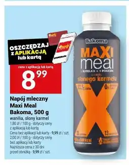 Twój Market Napój mleczny Maxi Meal Bakoma wanilia oferta