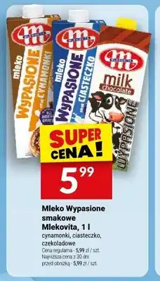 Twój Market Mleko Wypasione smakowe ciasteczko Mlekovita oferta