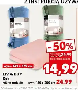 Kaufland Koc LIV & BO wym. 130x170cm oferta