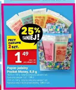 Twój Market Papier jadalny Pocket Money oferta
