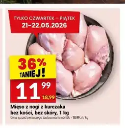 Twój Market Mięso z nogi z kurczaka bez kości bez skóry oferta