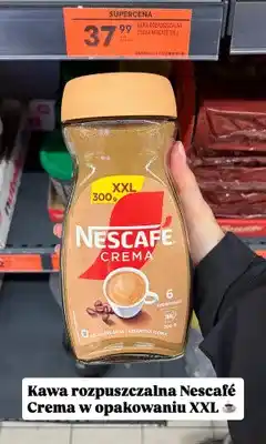 Biedronka Kawa rozpuszczalna Nescafé Crema XXL oferta