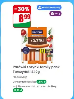 Dino Parówki z szynki family pack Tarczyński oferta
