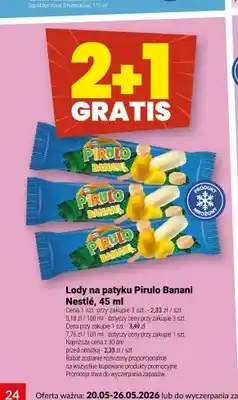 Twój Market Lody na patyku Pirulo Banani Nestlé oferta