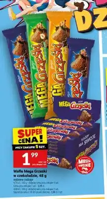 Twój Market Wafle Mega Grześki w czekoladzie oferta