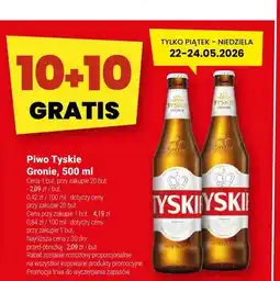 Twój Market Piwo Tyskie Gronie oferta