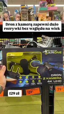 Biedronka Dron z kamerą 4K UHD Forever Airone oferta