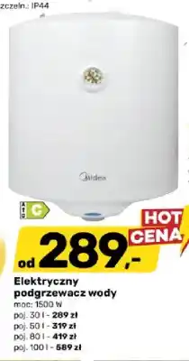 Bricomarche Elektryczny podgrzewacz wody Midea moc: 1500W poj oferta