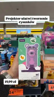 Biedronka Projektor do rysunków Miś Setty oferta