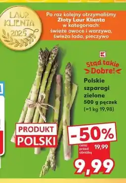 Kaufland Szparagi zielone polskie oferta