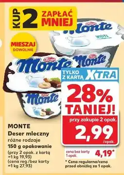 Kaufland Deser mleczny Monte oferta