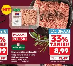 Kaufland Mięso mielone z łopatki wieprzowej i wołowiny Stoisko Mięsne oferta