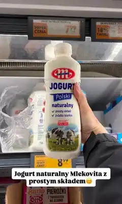 Biedronka Jogurt naturalny Polski Mlekovita oferta