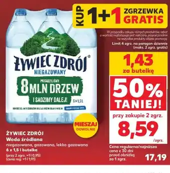 Kaufland Woda źródlana niegazowana ŻYWIEC ZDRÓJ 6-pak oferta
