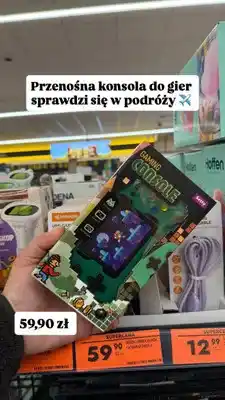 Biedronka Przenośna konsola do gier Setty oferta