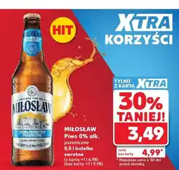 Kaufland Piwo bezalkoholowe Miłosław pszeniczne oferta