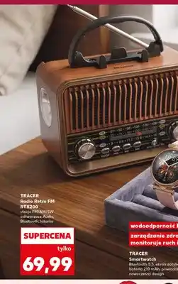 Kaufland Radio Retro FM TRACER RTX200 stacje FM/AM/SW odtwarzacz Audio, Bluetooth, latarka oferta