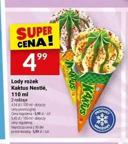Twój Market Lody rożek Kaktus Nestlé oferta