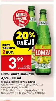 Twój Market Piwo Łomża smakowe 4,5% gruszka oferta