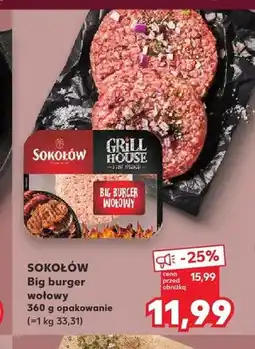 Kaufland Big burger wołowy Sokołów oferta