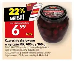 Twój Market Czereśnie drylowane w syropie MK oferta