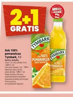 Twój Market Sok 100% pomarańcza Tymbark karton oferta