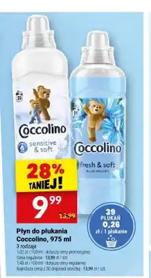 Twój Market Płyn do płukania Coccolino sensitive & soft oferta