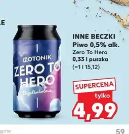 Kaufland Piwo bezalkoholowe Inne Beczki Zero To Hero oferta