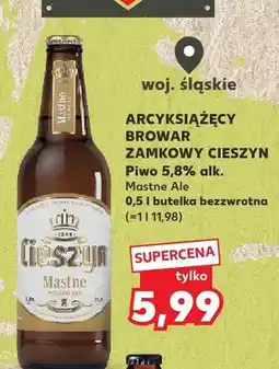 Kaufland Piwo Browar Zamkowy Cieszyn Mastne Ale 5,8% alk oferta