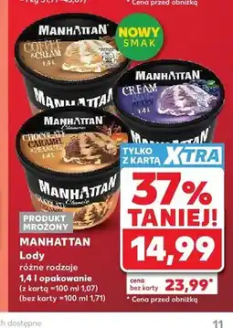 Kaufland Lody Manhattan Cream Blue-Berry oferta