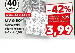 Kaufland Serwetki LIV & BO 33x33cm oferta