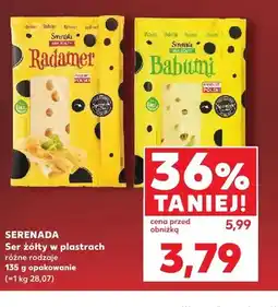 Kaufland Ser żółty w plastrach SERENADA Radamer oferta