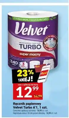 Twój Market Ręcznik papierowy Velvet Turbo super mocny 1szt oferta