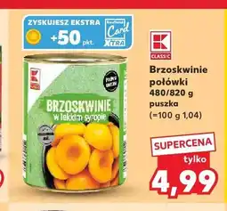 Kaufland Brzoskwinie połówki w lekkim syropie CLASSIC oferta