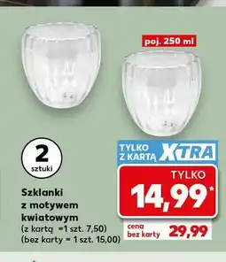 Kaufland Szklanki z motywem kwiatowym 2-pak oferta